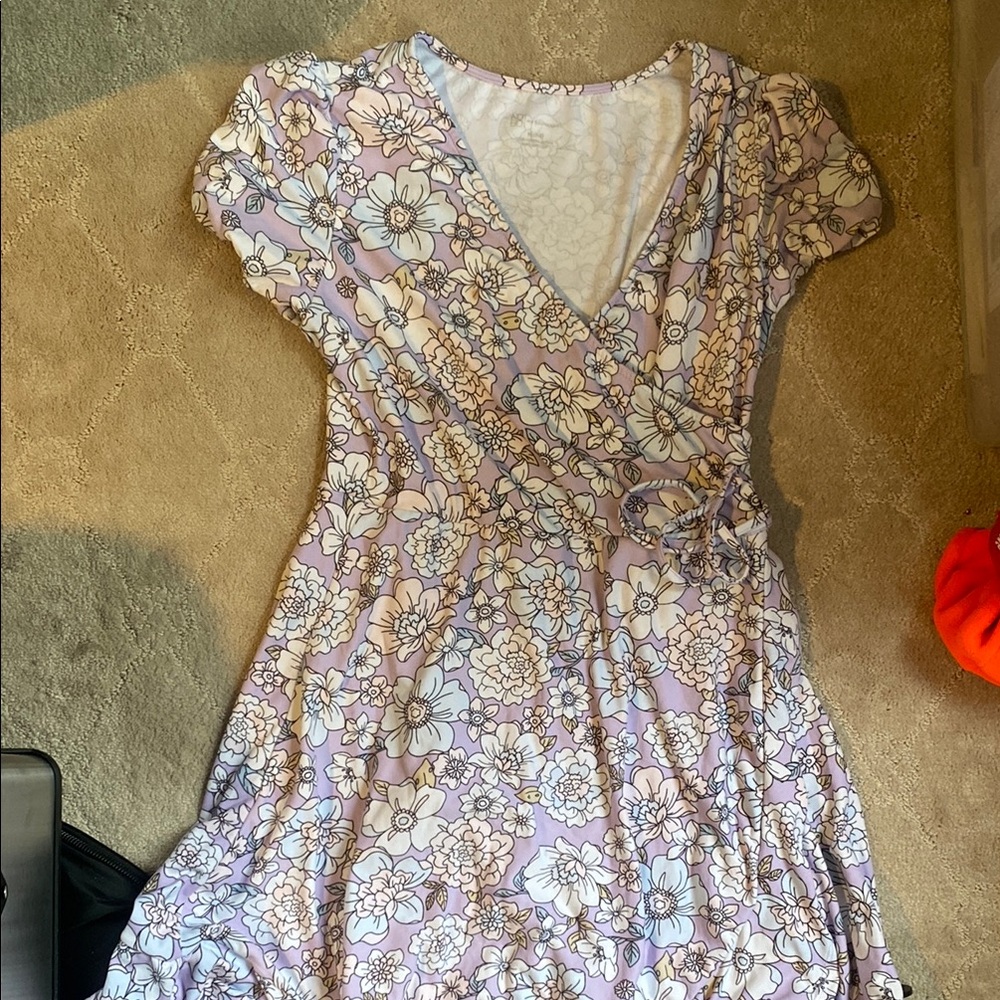 Floral V-Neck Dress